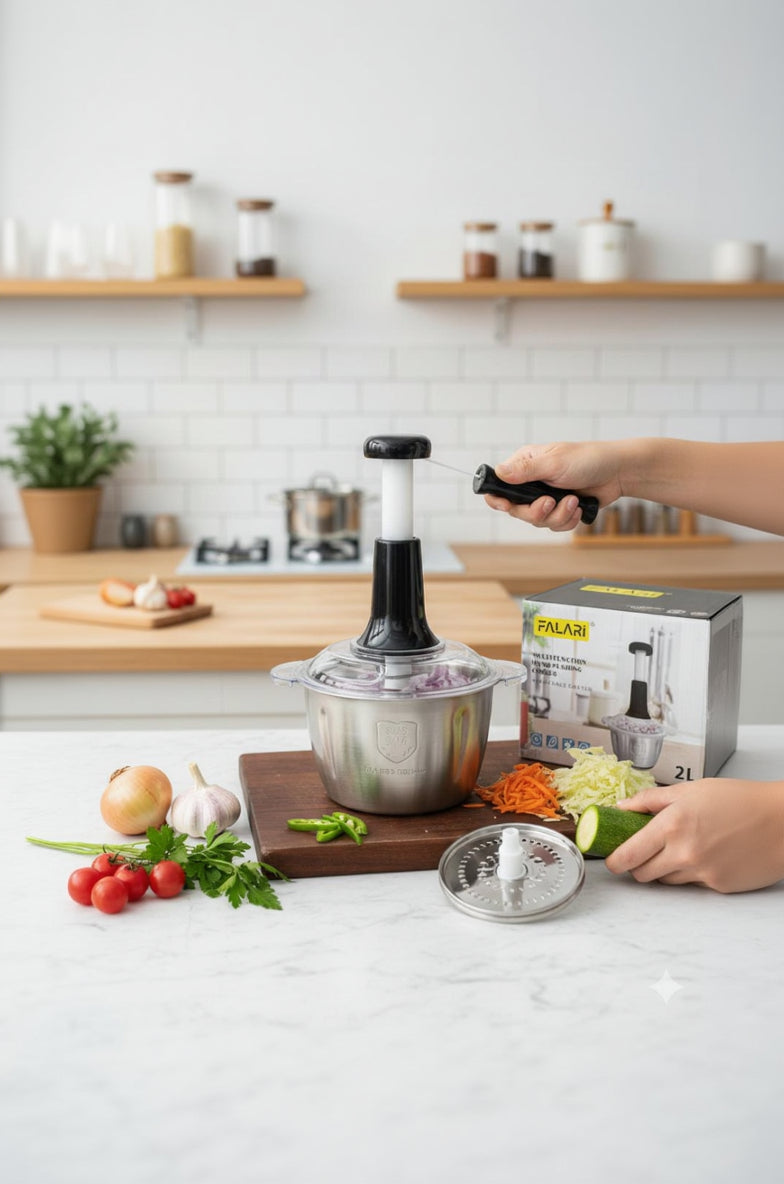 Stainless Steel Manual Meat & Vegetable Chopper