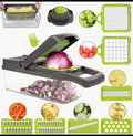 16-in-1 Multifunctional Vegetable Cutter & Slicer - Kitchen Tool with Interchangeable Blades