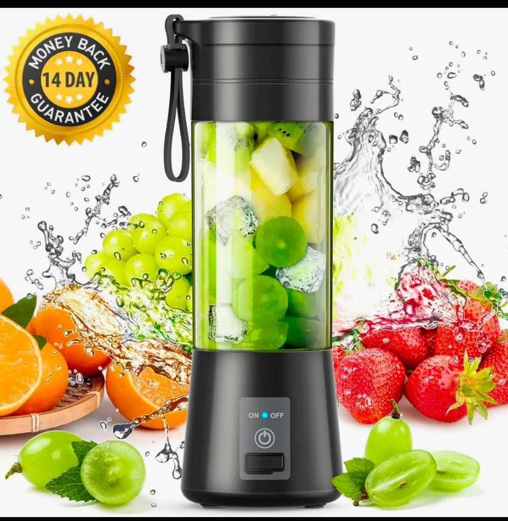 PortaBlend Pro™ - 6-Blade Portable USB Juice & Smoothie Blender (380ml)