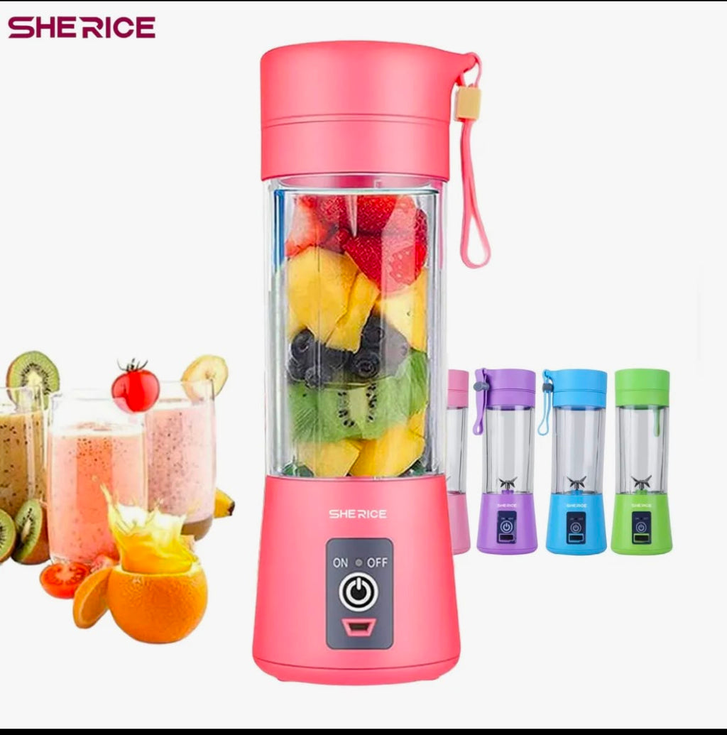 PortaBlend Pro™ - 6-Blade Portable USB Juice & Smoothie Blender (380ml)